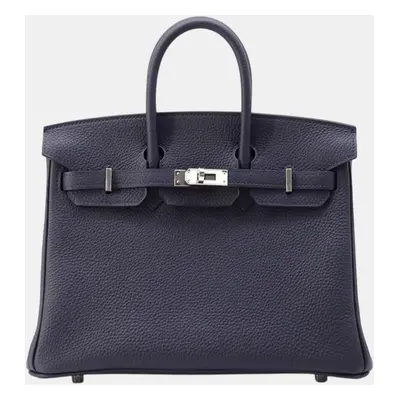 Hermes Blue Nuit Togo Leather Birkin bag Size