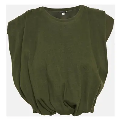 Johanna Ortiz Olive Green Cotton Knit Muraya T-Shirt