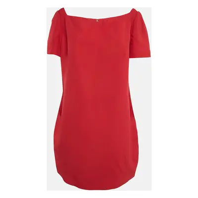 Valentino Red Crepe Mini Dress