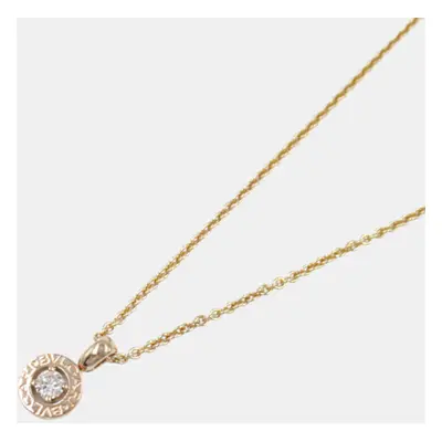 Bvlgari 18k Rose Gold & Diamond Bvlgari Bvlgari Pendant Necklace