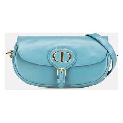 Dior Blue Leather Calfskin Bobby East West Crossbody