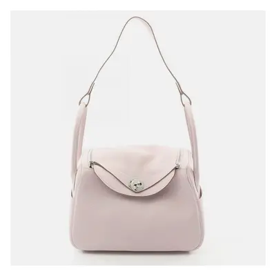 Hermes Pink Leather Lindy Shoulder Bag