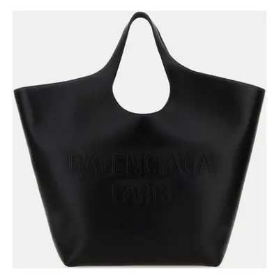 Balenciaga Black Leather Large Mary-Kate Shopping Bag