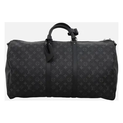 Louis Vuitton Monogram Eclipse Keepall Bandouliere Bag