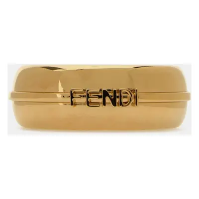 Fendi Orosoft Gold Metal Fendigraphy Bracelet