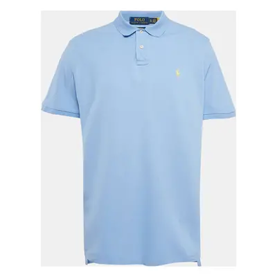 Polo Ralph Lauren Blue Cotton Pique Polo T-Shirt