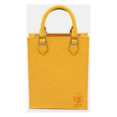 Louis Vuitton Sunflower Epi Leather Petit Sac Plat Bag