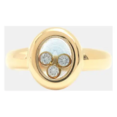 Chopard 18K Yellow Gold Happy Diamonds Icon Diamond Ring EU