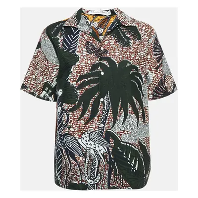 Dior Multicolor Printed Cotton Short Sleeve Shirt