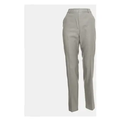 Max Mara Grey Wool Blend Tailored Trousers