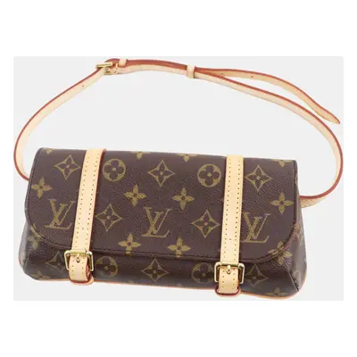 Louis Vuitton Brown Canvas Monogram Pochette Marrell Waist Bag