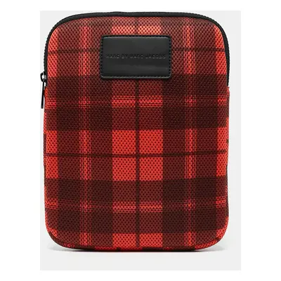 Marc by Marc Jacobs Red/Black Plaid Mesh Fabric iPad Case