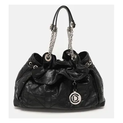 Dior Black Cannage Leather Le Trente Hobo