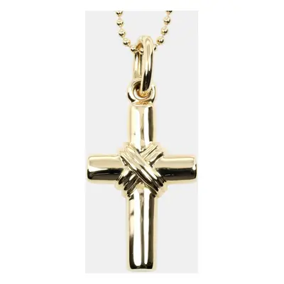 Tiffany & Co. 18K Yellow Gold Signature Cross Necklace