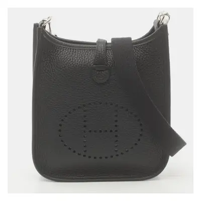 Hermes Black Leather Evelyne Tpm Amazon Shoulder Bag