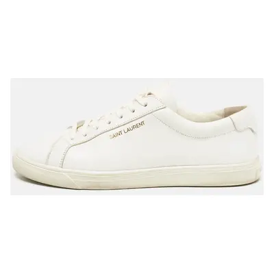 Saint Laurent White Leather Court Classic Sneakers Size