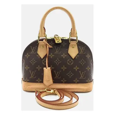 Louis Vuitton Brown Coated Canvas Louis Vuitton Monogram Alma BB Bag