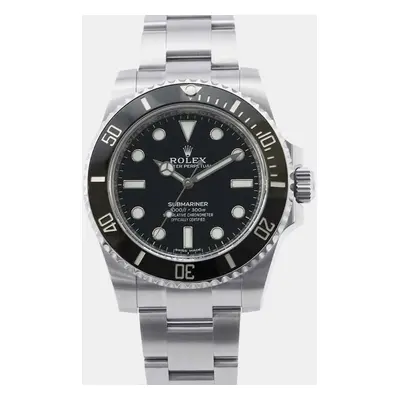 Rolex Black Stainless Steel Submariner Automatic Men's Wristwatch mm