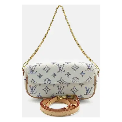 Louis Vuitton Multicolor White Canvas Louis Vuitton Canvas Wallet On Chain Bag