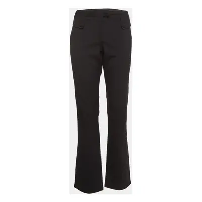 Roberto Cavalli Black Wool Trousers