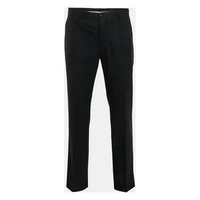 Emporio Armani Black Wool Josh Line Trousers