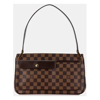 Louis Vuitton Brown Canvas Louis Vuitton Damier Ebene Aubagne