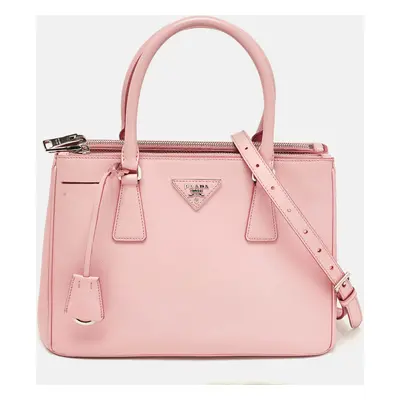 Prada Pink Saffiano Leather Galleria Tote