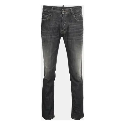 Dsquared2 Charcoal Grey Washed Denim Jeans Waist 32"