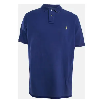 Polo Ralph Lauren Blue Cotton Pique Classic Fit Polo T-Shirt