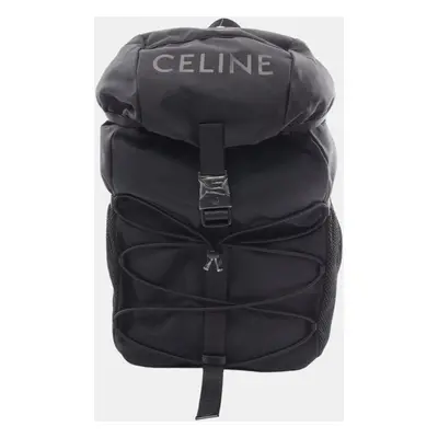 Celine Black Nylon Backpack