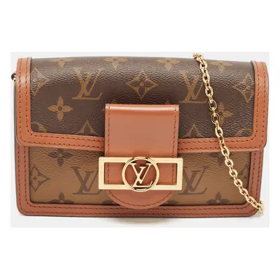 Louis Vuitton Monogram Reverse Canvas Dauphine Wallet on Chain