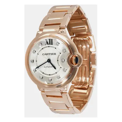 Cartier 18K Rose Gold Ballon Bleu de Cartier Unisex Watch mm