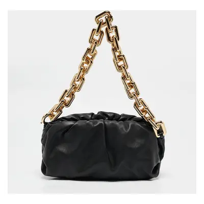 Bottega Veneta Black Leather The Chain Pouch Bag