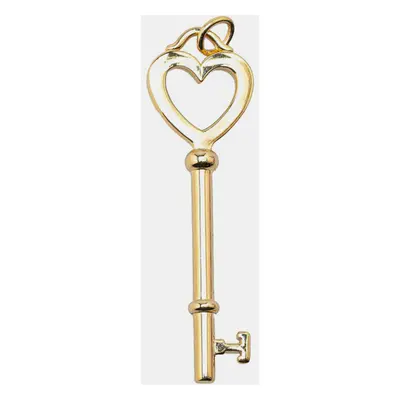 Tiffany & Co. 18K Yellow Gold Heart Key Pendant