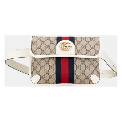 Gucci Beige/Brown GG Supreme Ophidia Belt Bag