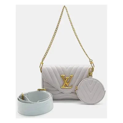 Louis Vuitton Grey Leather New Wave Multi Pochette bag