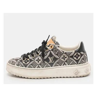 Louis Vuitton Blue Jacquard Since Timeout Sneakers Size