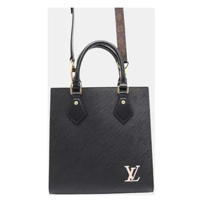 Louis Vuitton Noir Epi Leather Sac Plat bag Size Bb