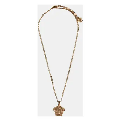 Versace Gold Metal Medusa Necklace