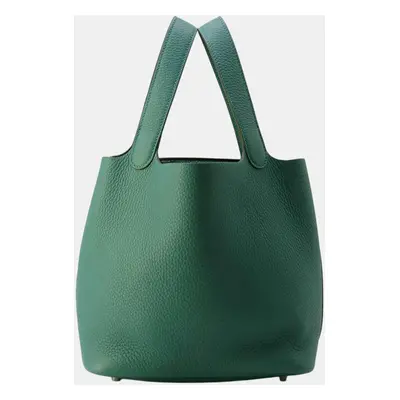 Hermes Vert Moyen Taurillon Clemence Picotin Lock bag Size Mm