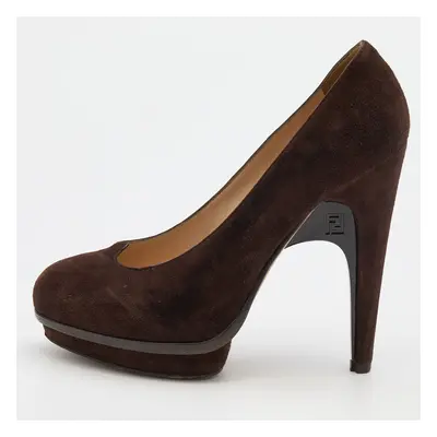 Fendi Brown Suede Pumps Size 38.5