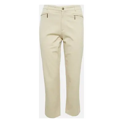 Burberry London Beige Gabardine Cotton Trousers