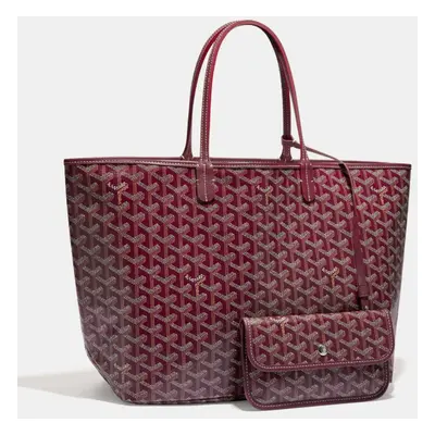 Goyard Burgundy Goyardine Coated Canvas and Leather Saint Louis PM Tote Bag