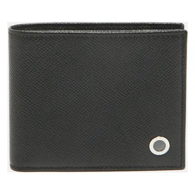 Bvlgari Black Leather Bifold Wallet