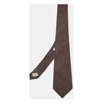 Burberry Burgundy Checks Wool & Silk Tie