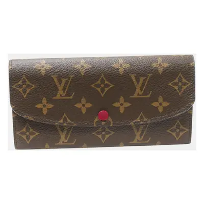 Louis Vuitton Brown Canvas Monogram Emily Wallet