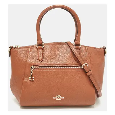 Coach Brown Leather Elise Satchel