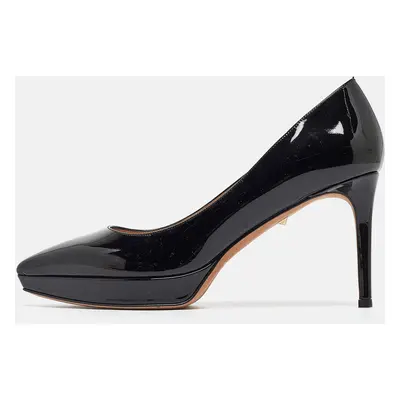 Valentino Black Patent Leather Platform Pumps Size