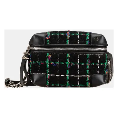 Chanel Black Tweed Street Allure Belt Bag