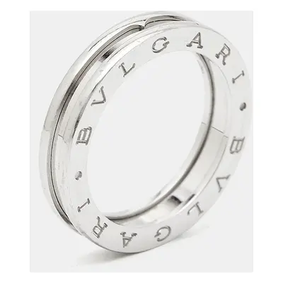 Bvlgari B.Zero1 1-Band 18k White Gold Ring Size